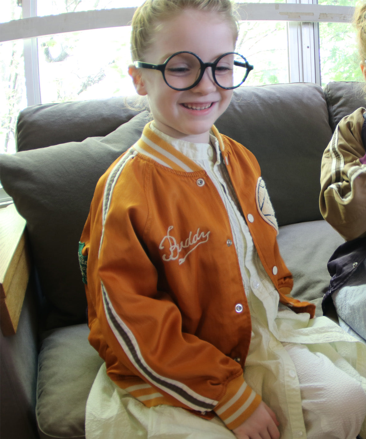 Cotton Layon Twill Bowling Patch Jacket