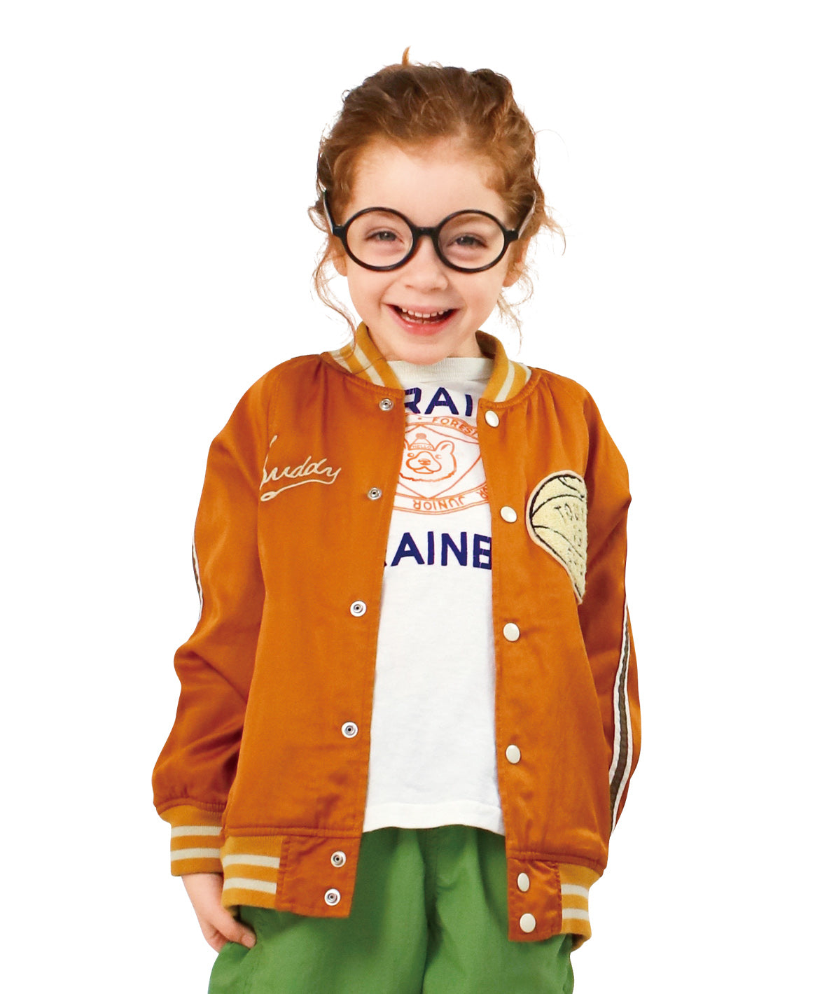 Cotton Layon Twill Bowling Patch Jacket