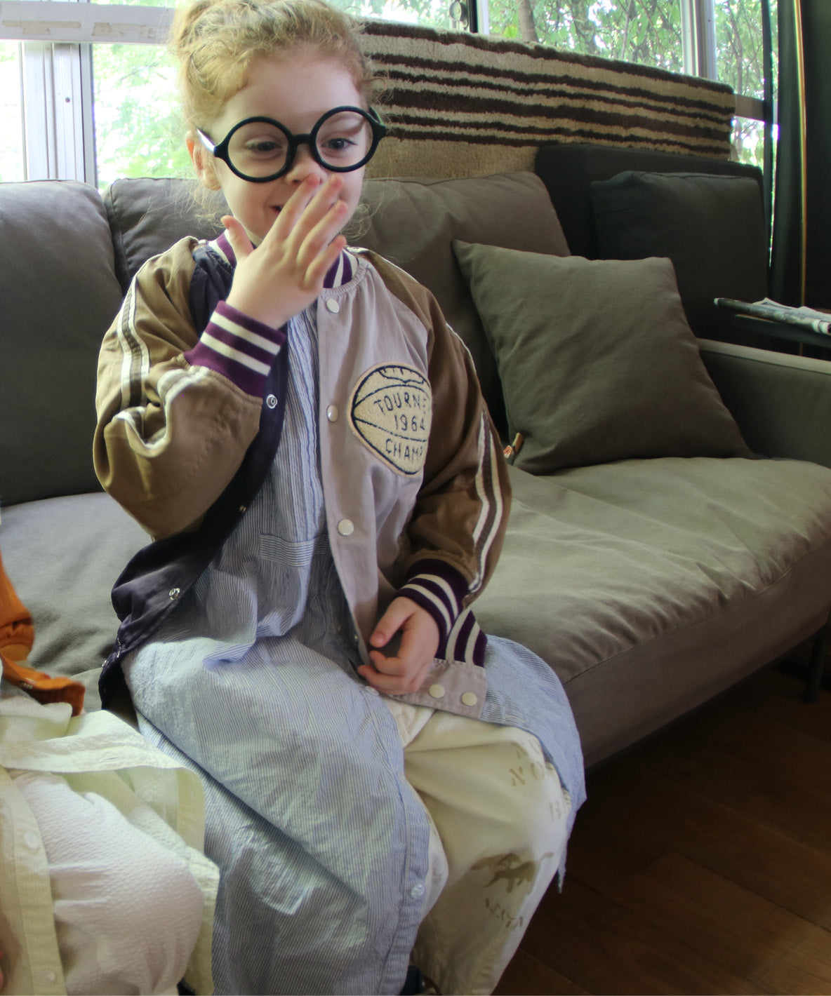 Cotton Layon Twill Bowling Patch Jacket