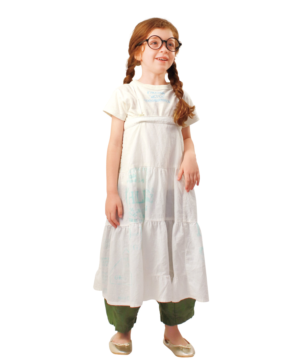Sheeting Food Sack Remade Suspender Dress