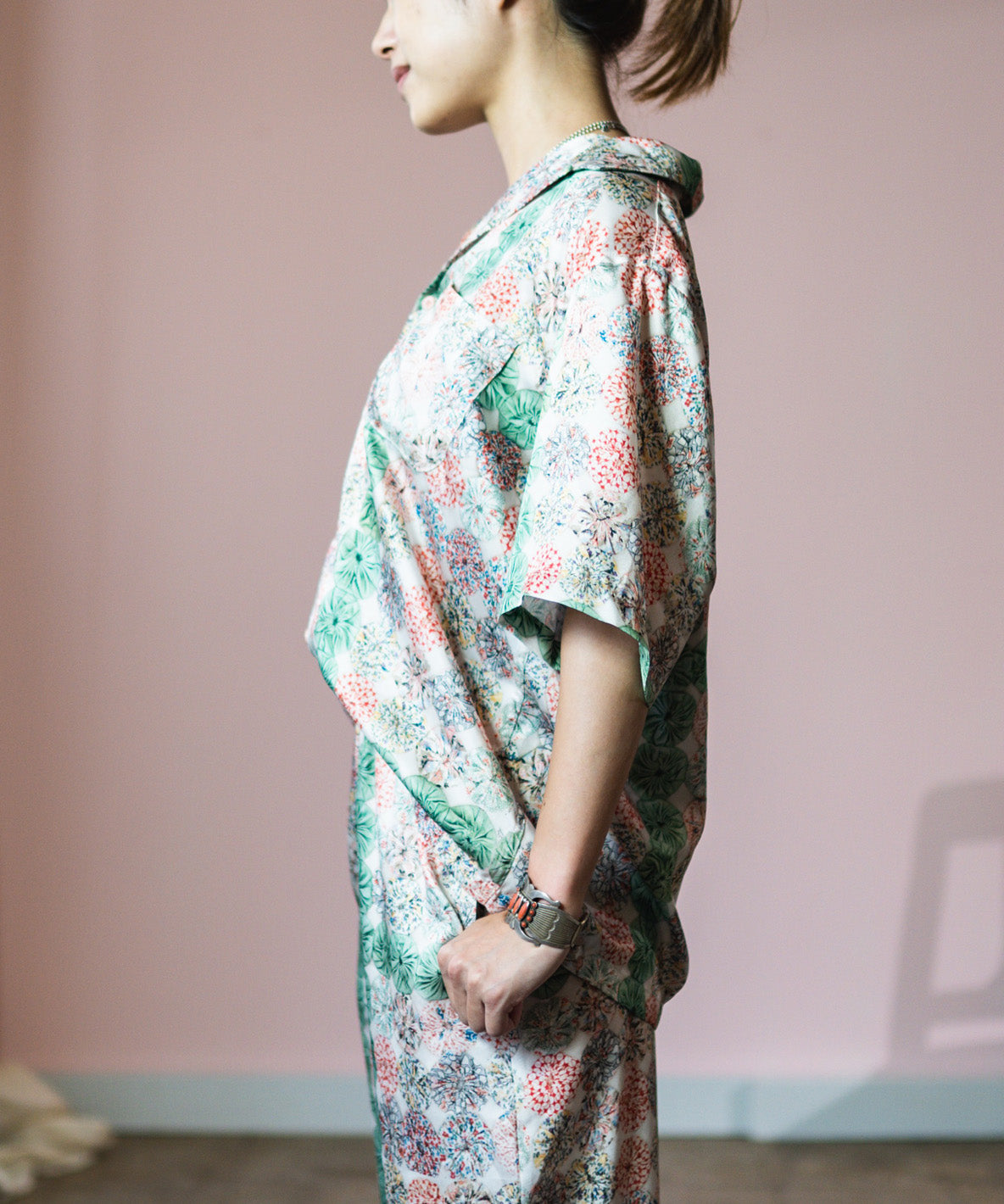 Antique Yo-yo Print Shirt