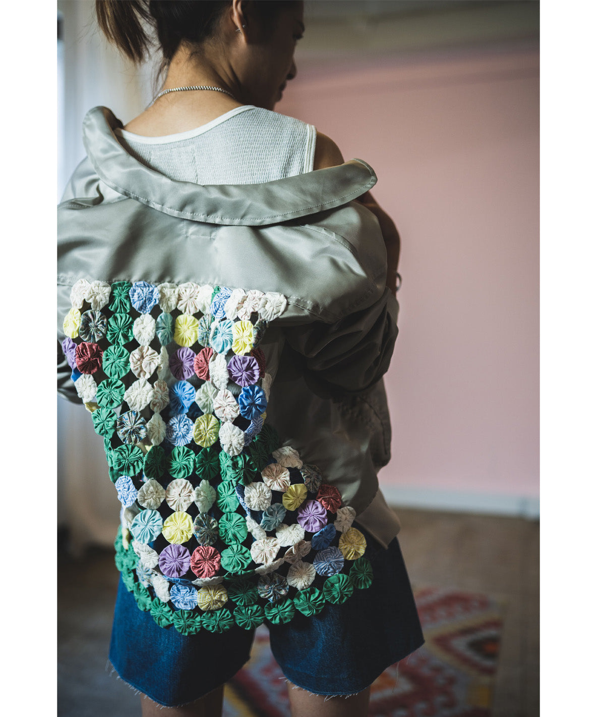 Nylon and Twill Docking Flight Jacket