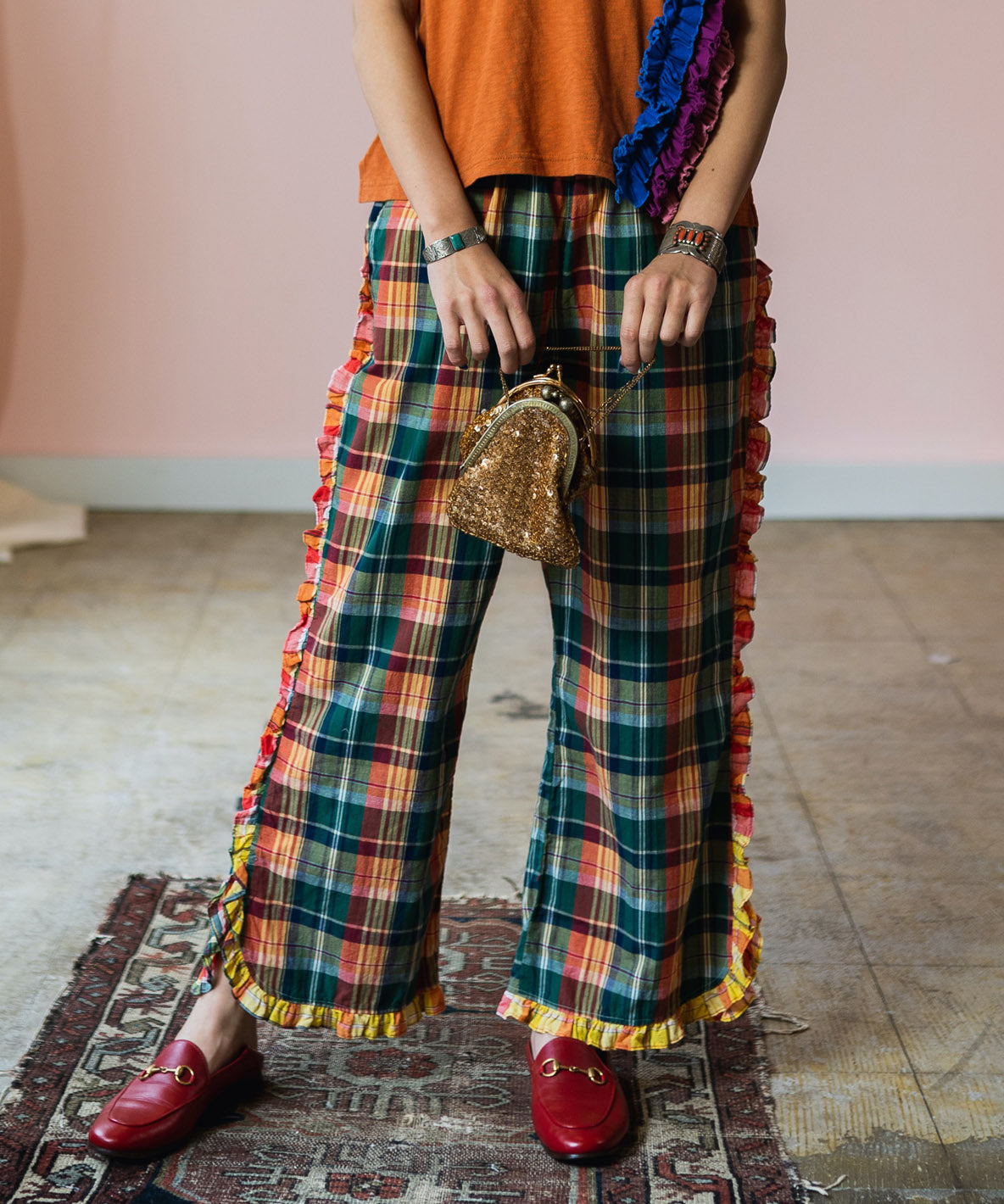 Madras Checked Pants