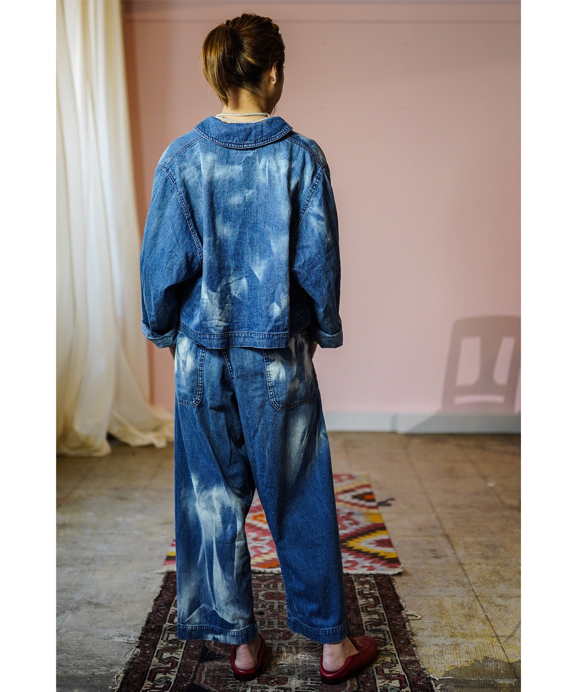 Work Denim Wrapped Pants