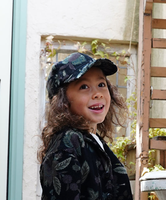 Botanical Print Corduroy CAP