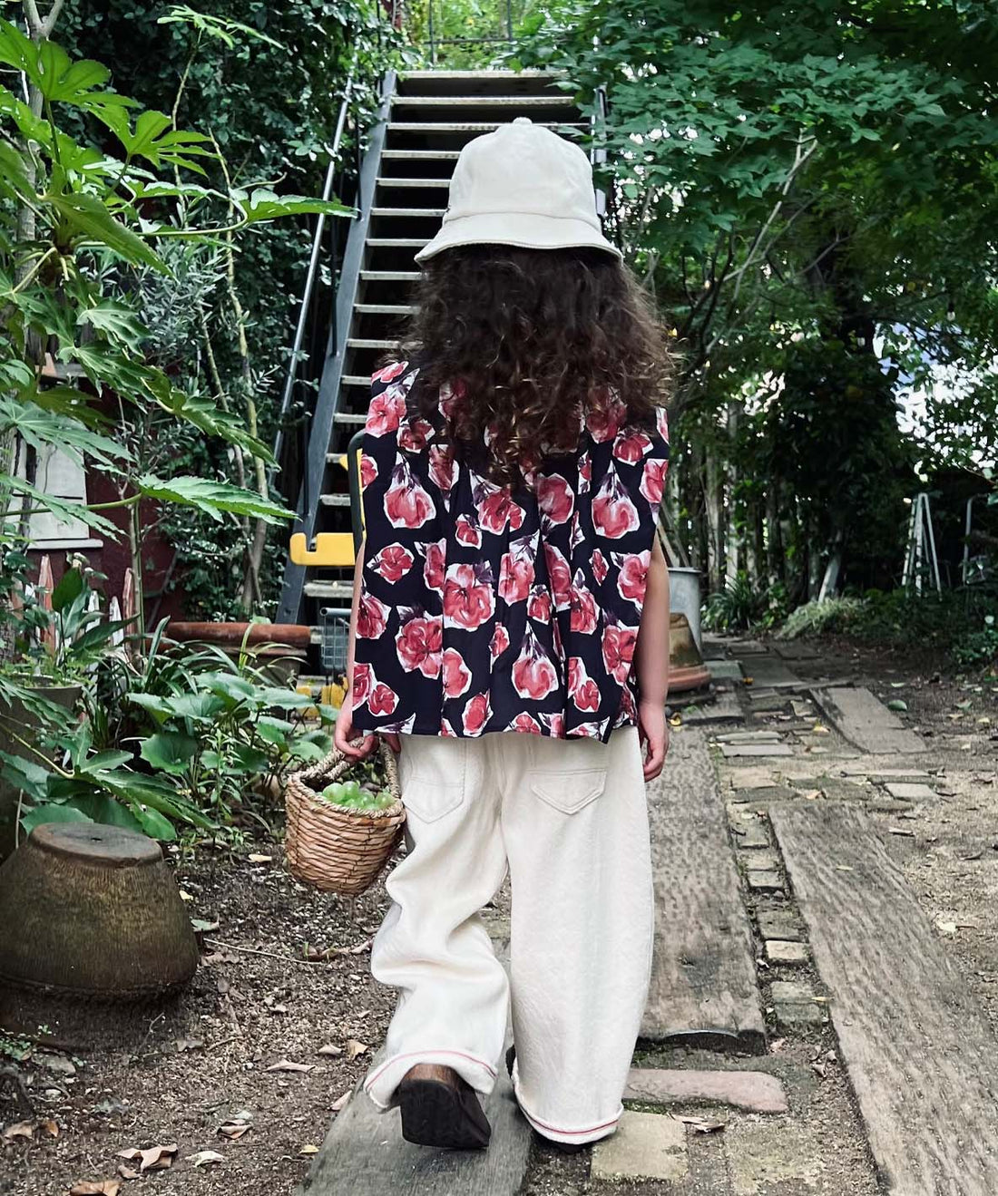 Flower Print Gathered Pullover – FITH ONLINE STORE