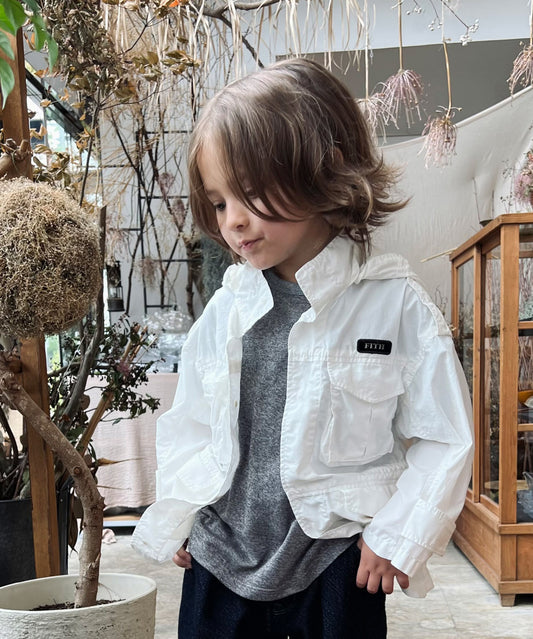 Organic Cotton Typewriter Blouson