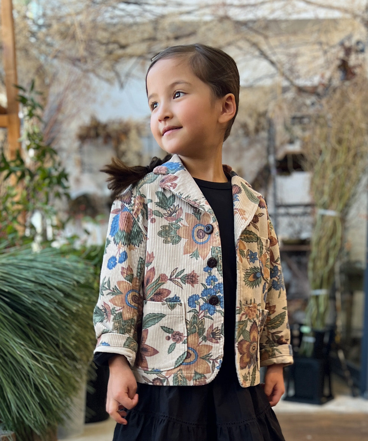 Botanical Print Corduroy Jacket – FITH ONLINE STORE