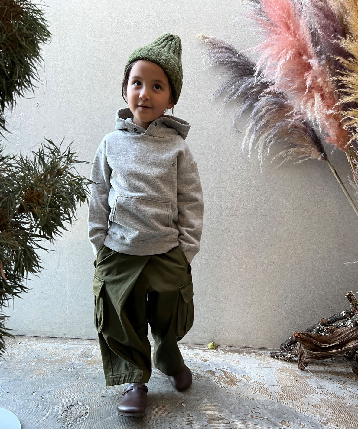 Grandrelle Yarn Fleece Sweat Hoodie