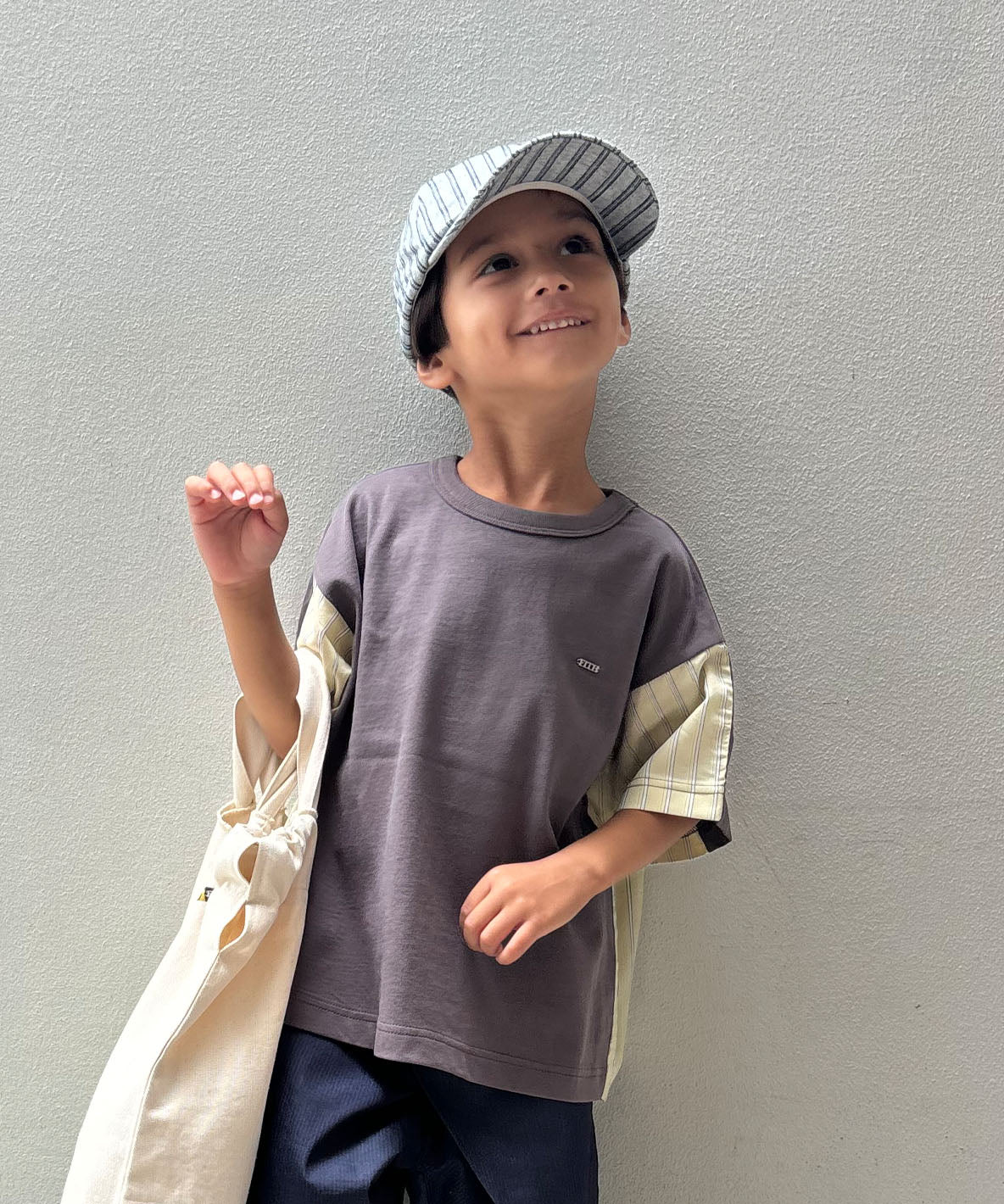 Smooth Cotton Jersey and Striped Tee