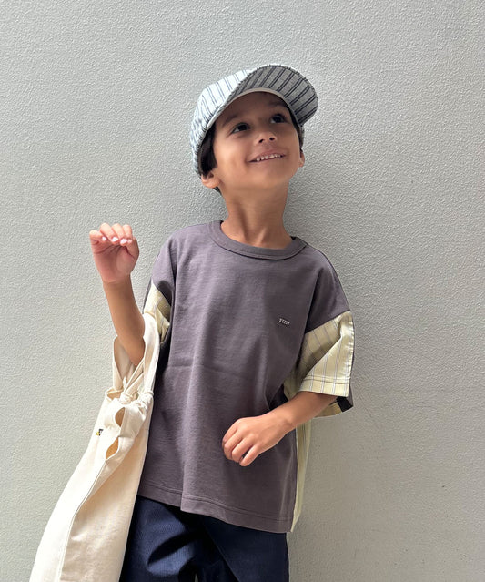 Smooth Cotton Jersey and Striped Tee