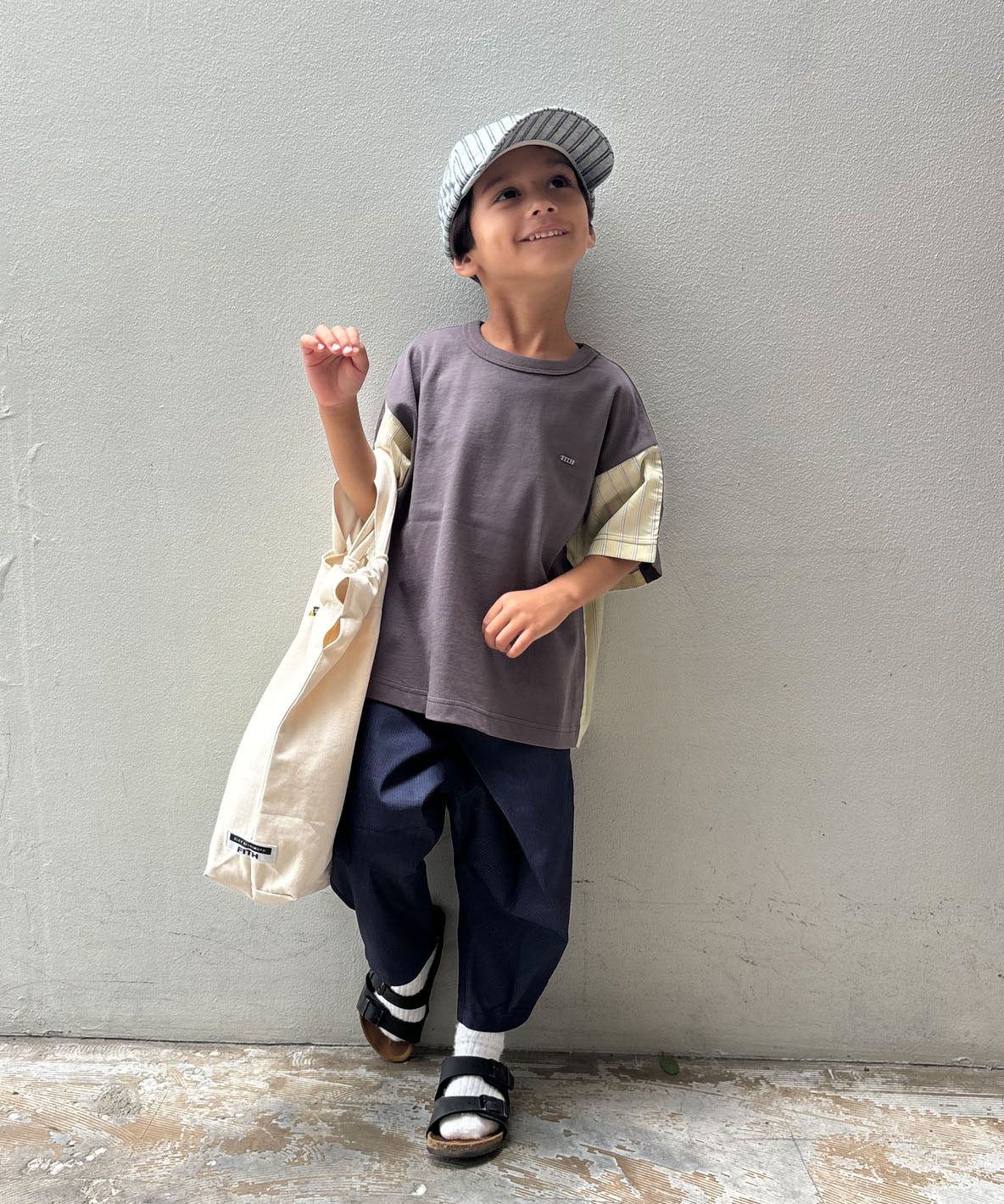 Smooth Cotton Jersey and Striped Tee