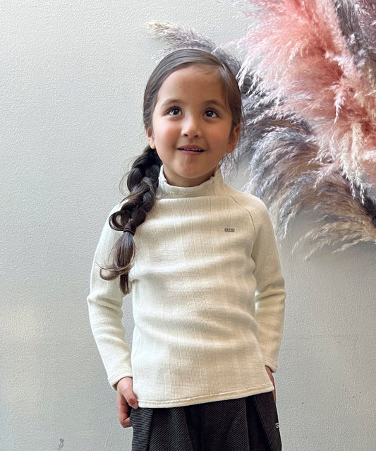 Rib Knit Long Sleeve Tee