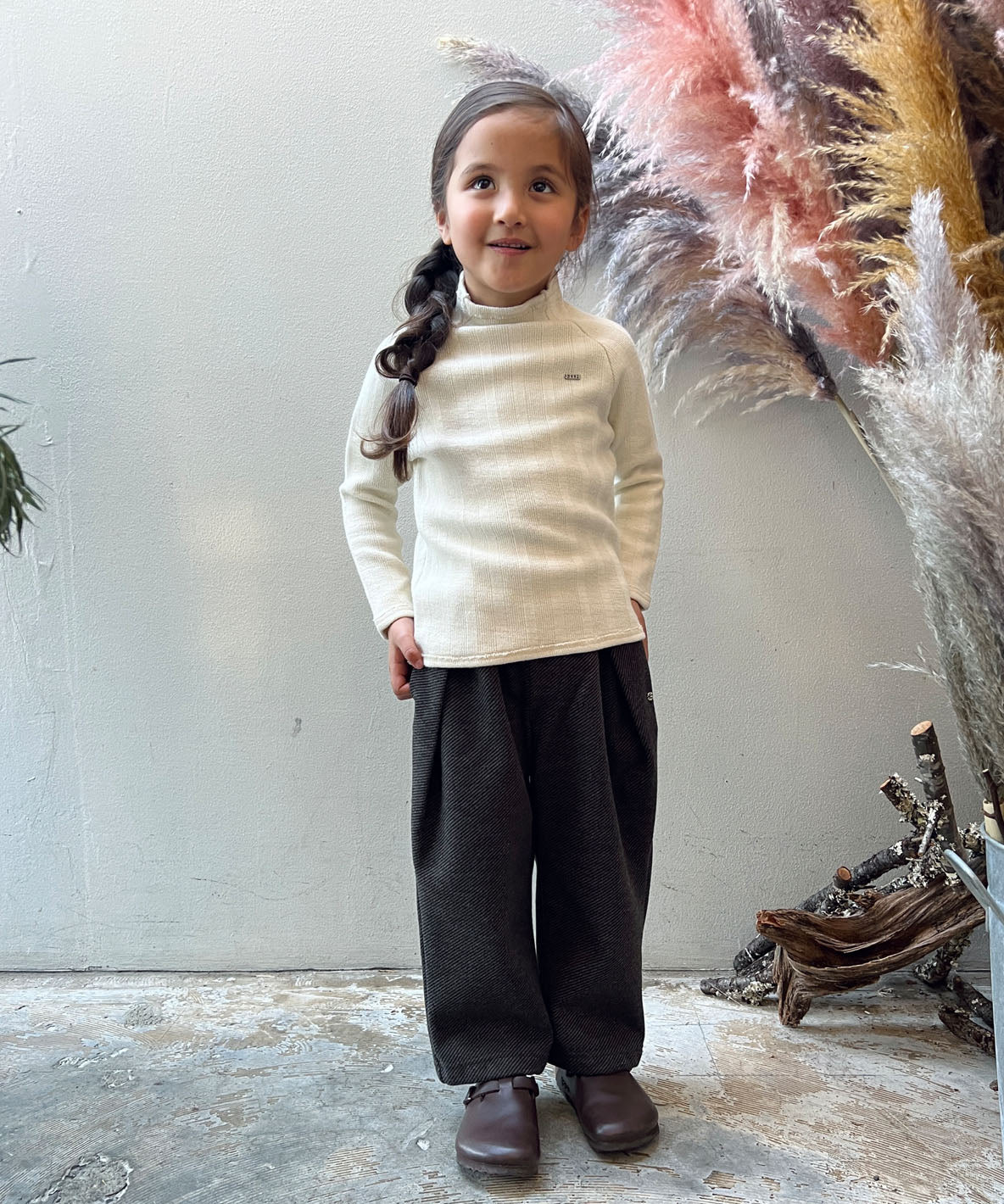 Rib Knit Long Sleeve Tee