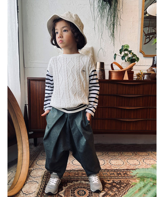 Cotton Linen COOLMAX Tuck Pants