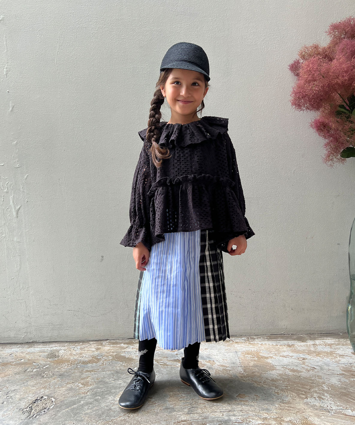 Eco Dobby Pleated Skirt