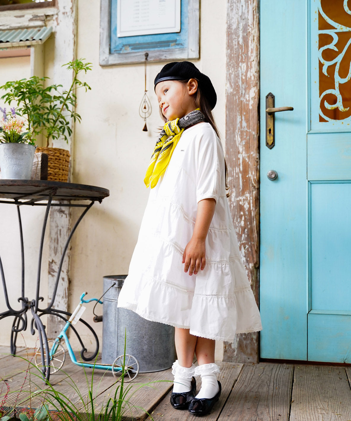 Smooth Cotton Jersey and Tiered Dress