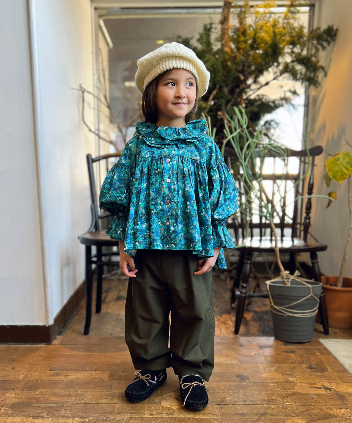 FITH Made With LIBERTY FABRIC FLORAL IMPRESSION Blouse