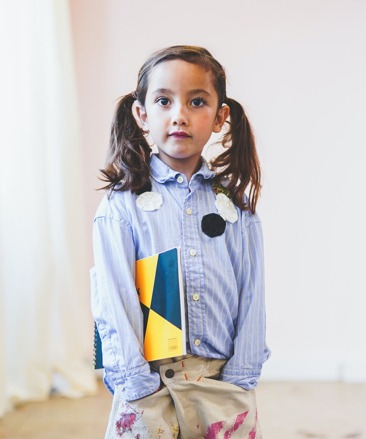 London Striped Yo-yo Quilt Shirt