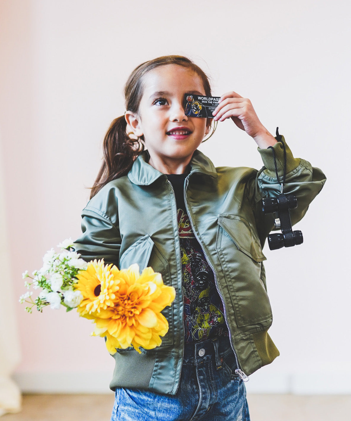 Nylon and Twill Docking Flight Jacket