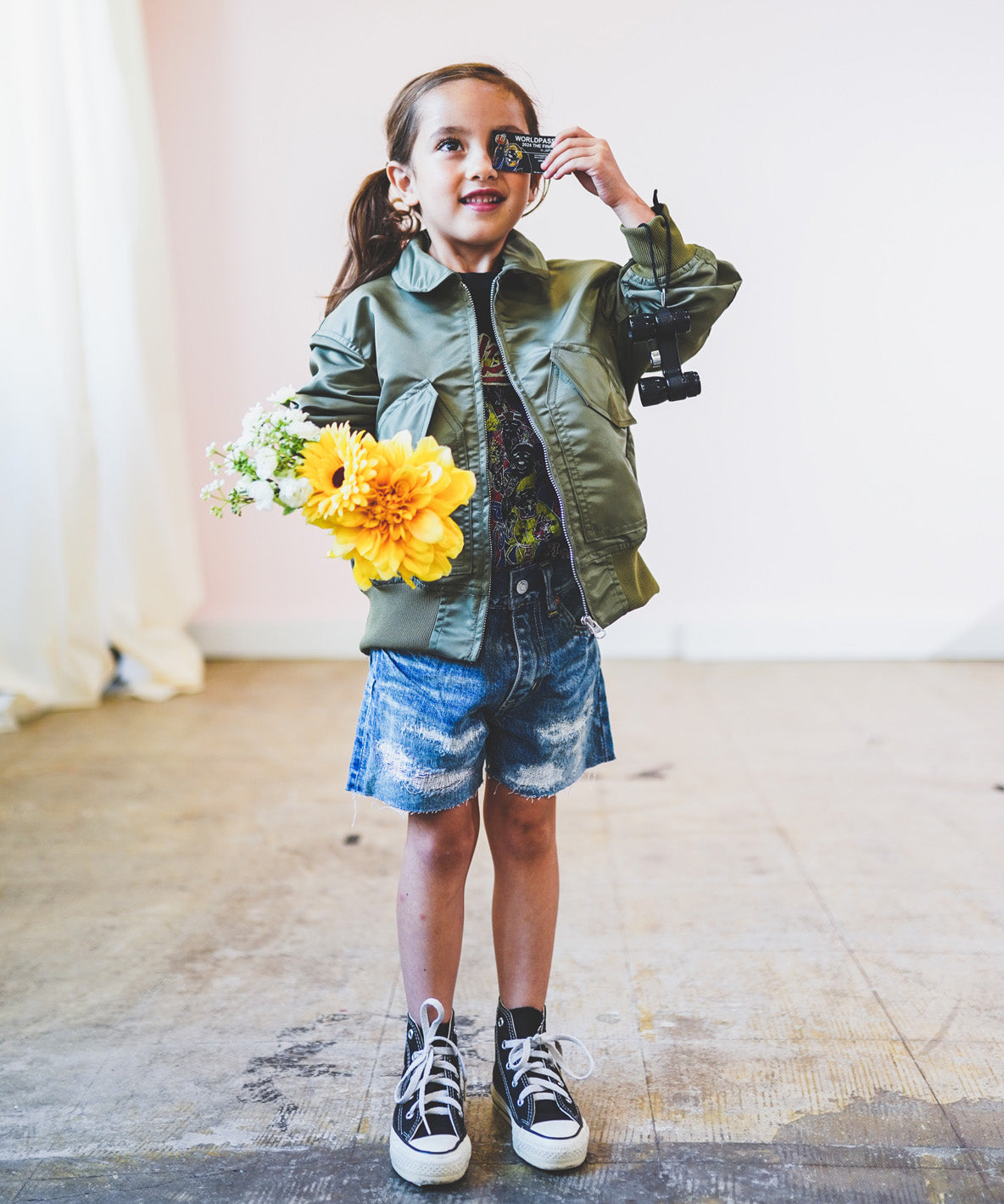 Nylon and Twill Docking Flight Jacket