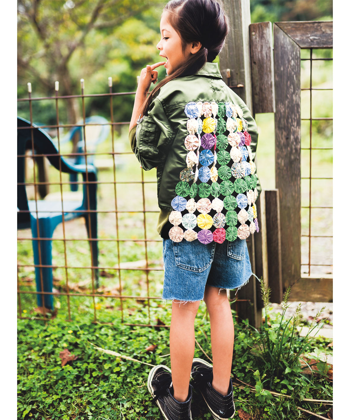 Nylon and Twill Docking Flight Jacket