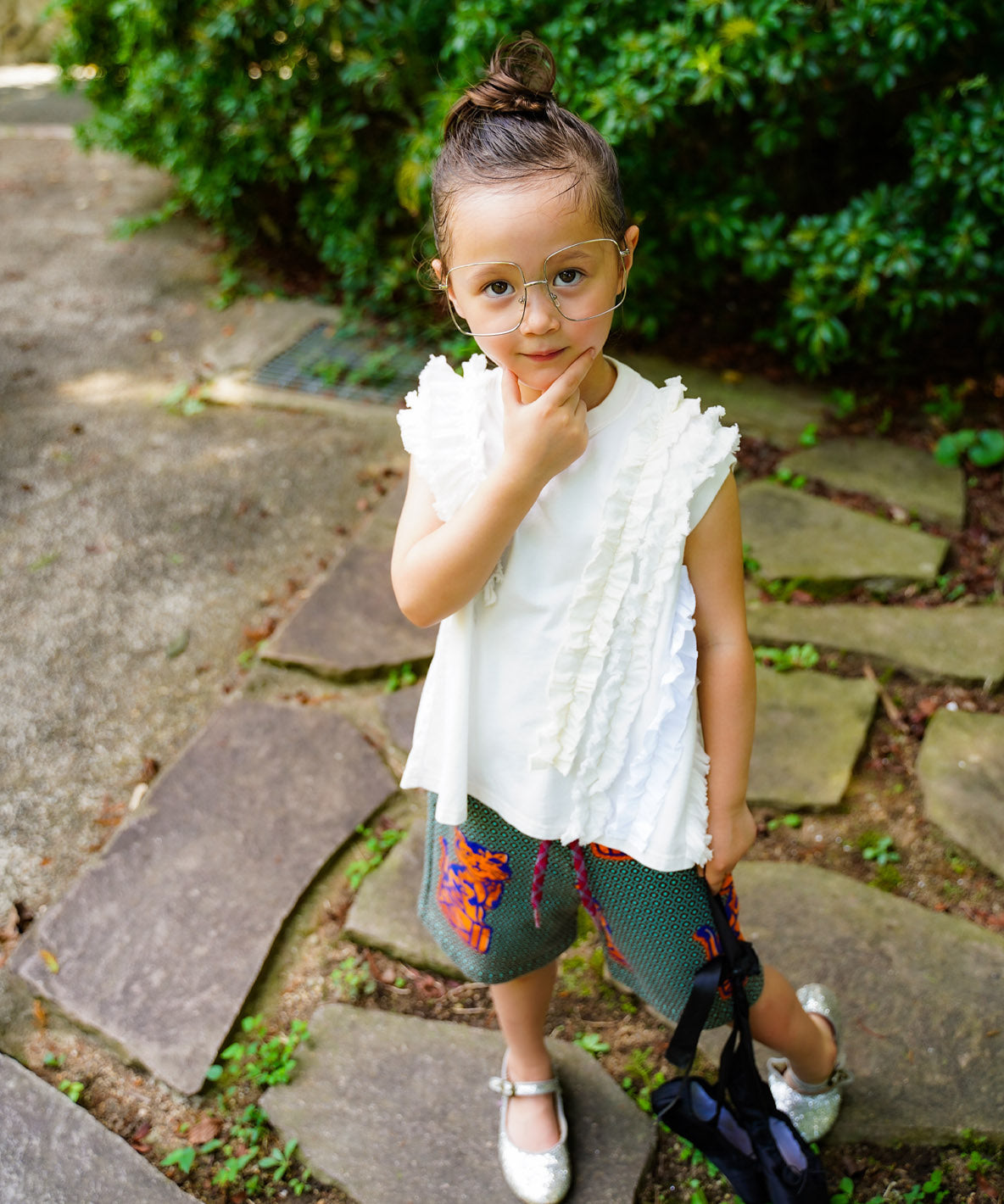 Vintage Cotton Jersey Frill Sleeveless Tee