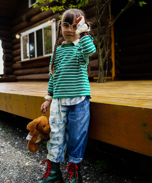 Tyrolean Tape and Striped Long Sleeve Tee