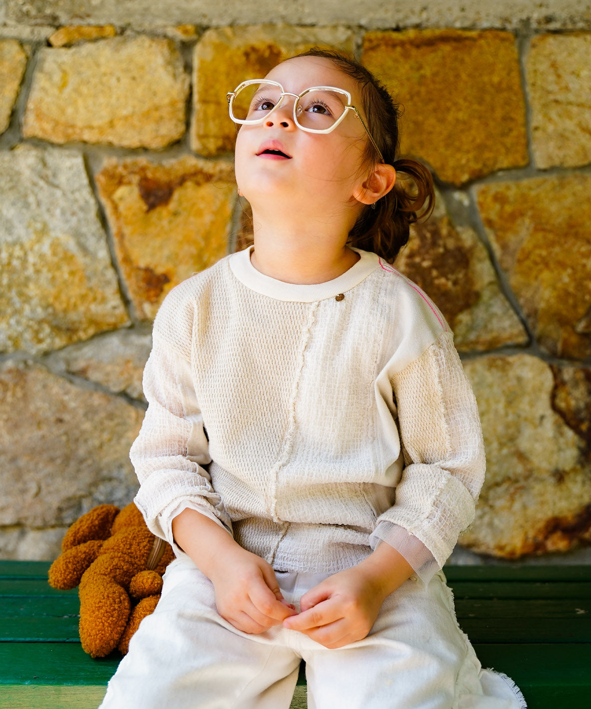 Cut-out Remake-like Long Sleeve Tee