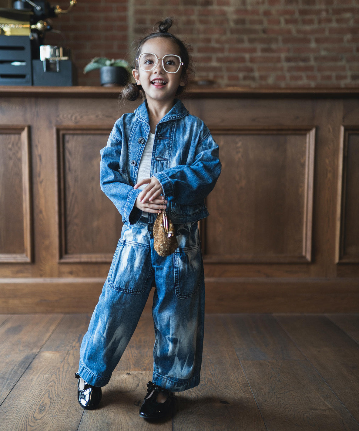 Work Denim Wrapped Pants