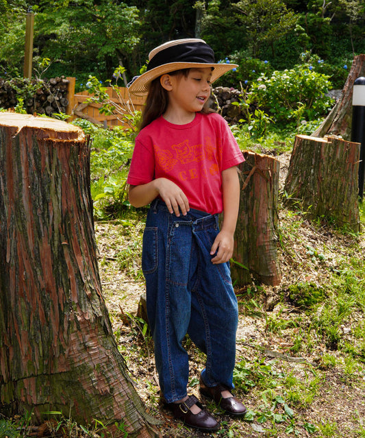 Work Denim Unique-shape Pants