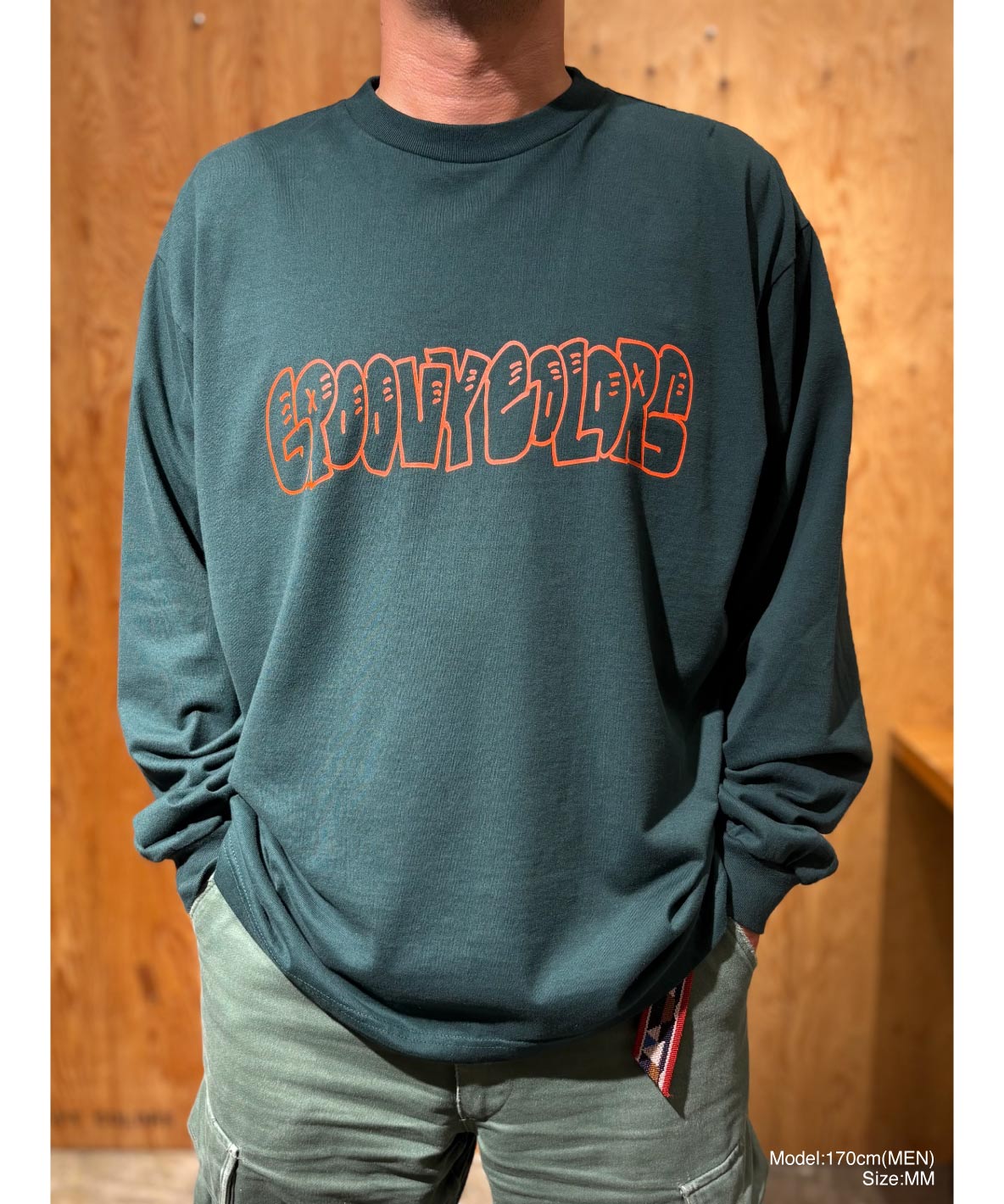 Graffiti Logo Long Sleeve Tee(MENS)