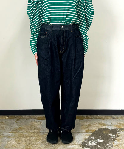Wool lining Denim Easy Pants