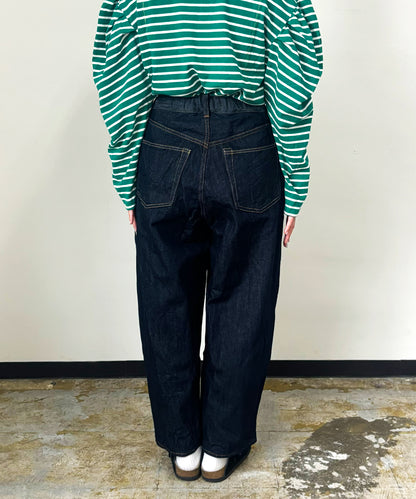 Wool lining Denim Easy Pants