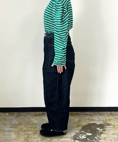 Wool lining Denim Easy Pants