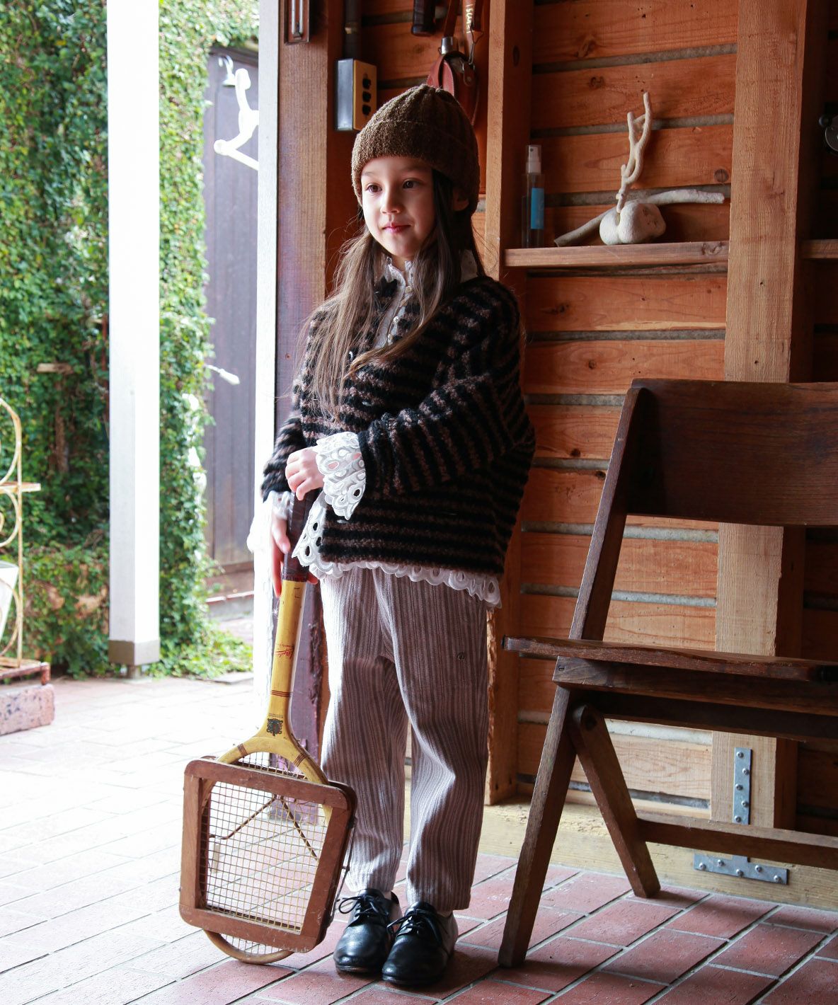 Mottle Striped Pants