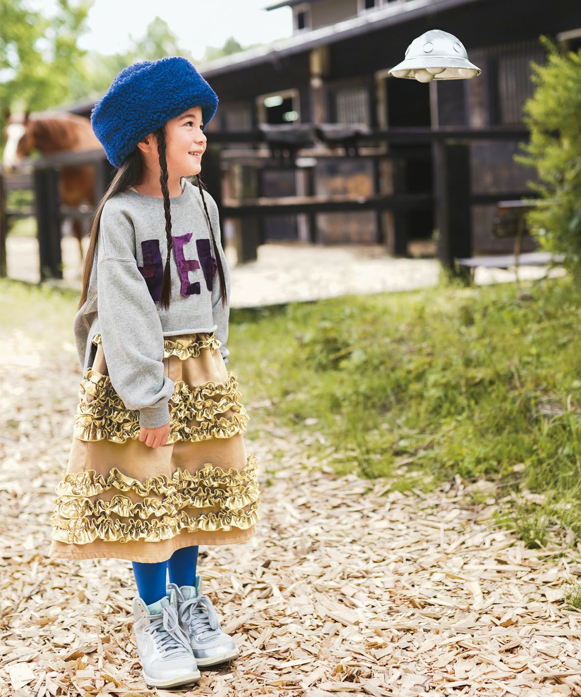 Chino Many Frill Skirt