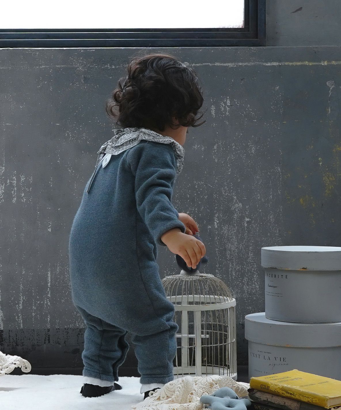 Baby Long-cut Looped Pile Rompers