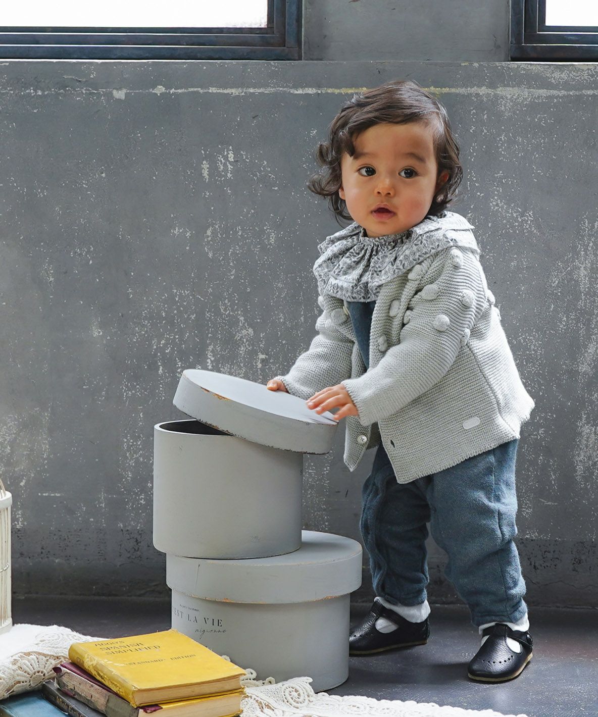 Baby Long-cut Looped Pile Rompers