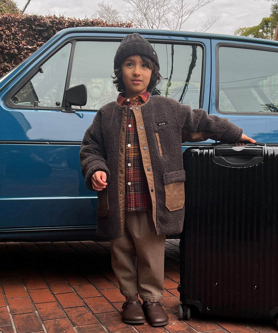 Heat Warm Sheep Boa Reversible Coat