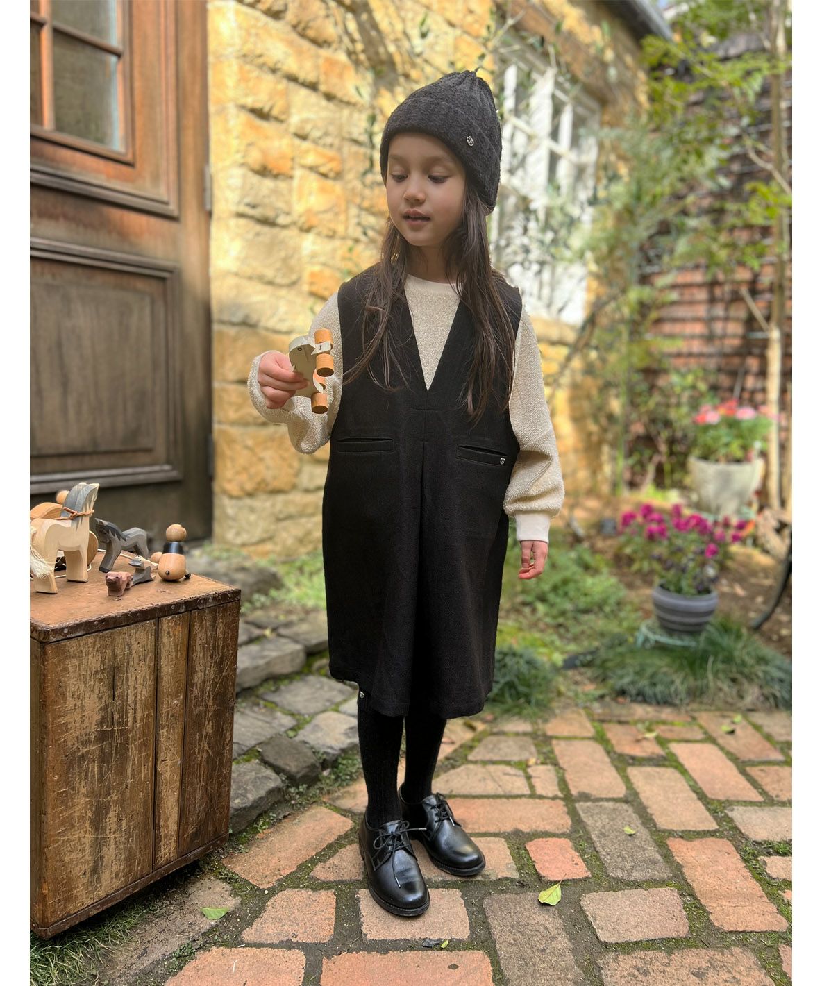Melange Herringbone Tweed Dress – FITH ONLINE STORE