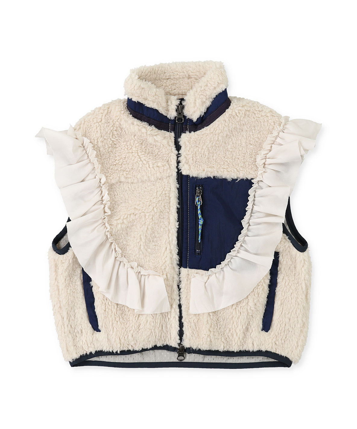 Sheep Boa Frill Vest