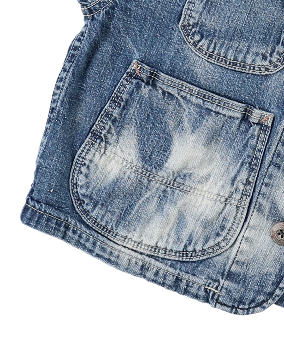 Work Denim Balloon-sleeve Jacket