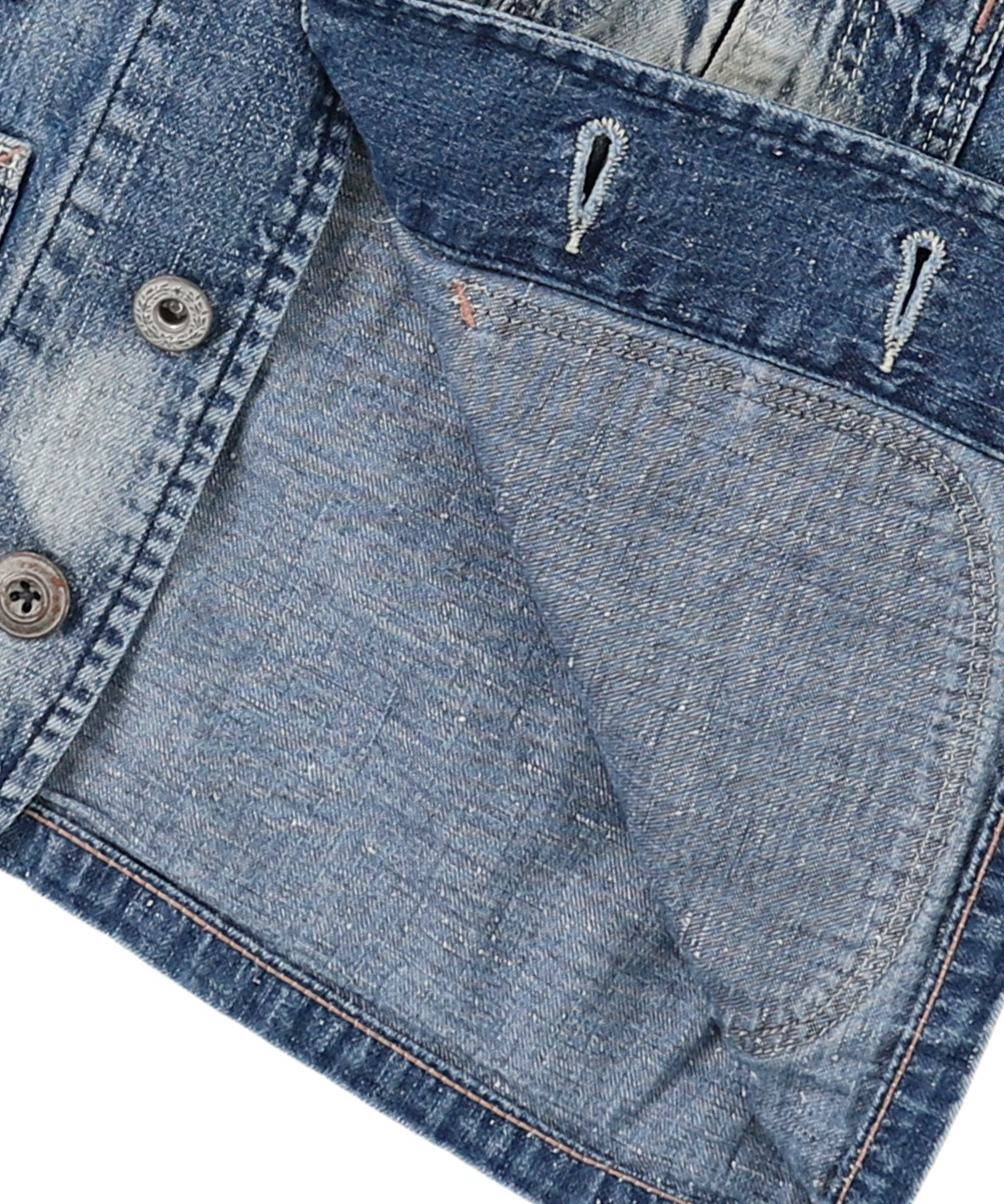 Work Denim Balloon-sleeve Jacket