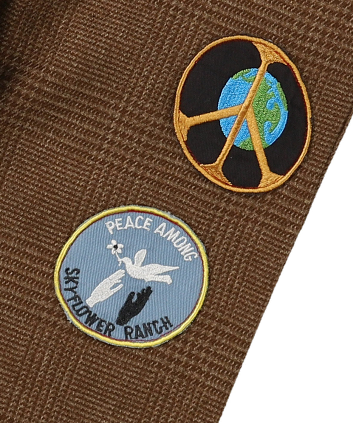 Tweed Glencheck  Suspenders Pants