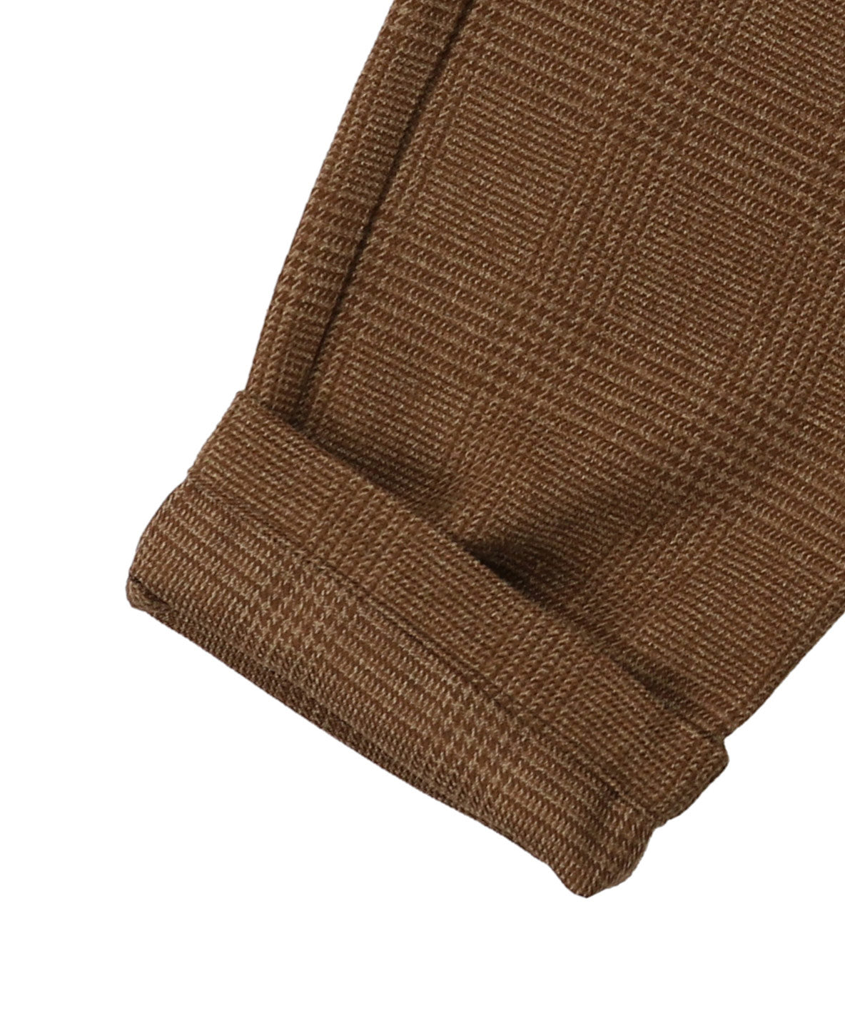 Tweed Glencheck  Suspenders Pants