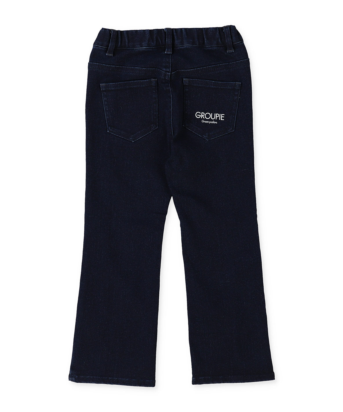 Stretch Denim Slit Pants