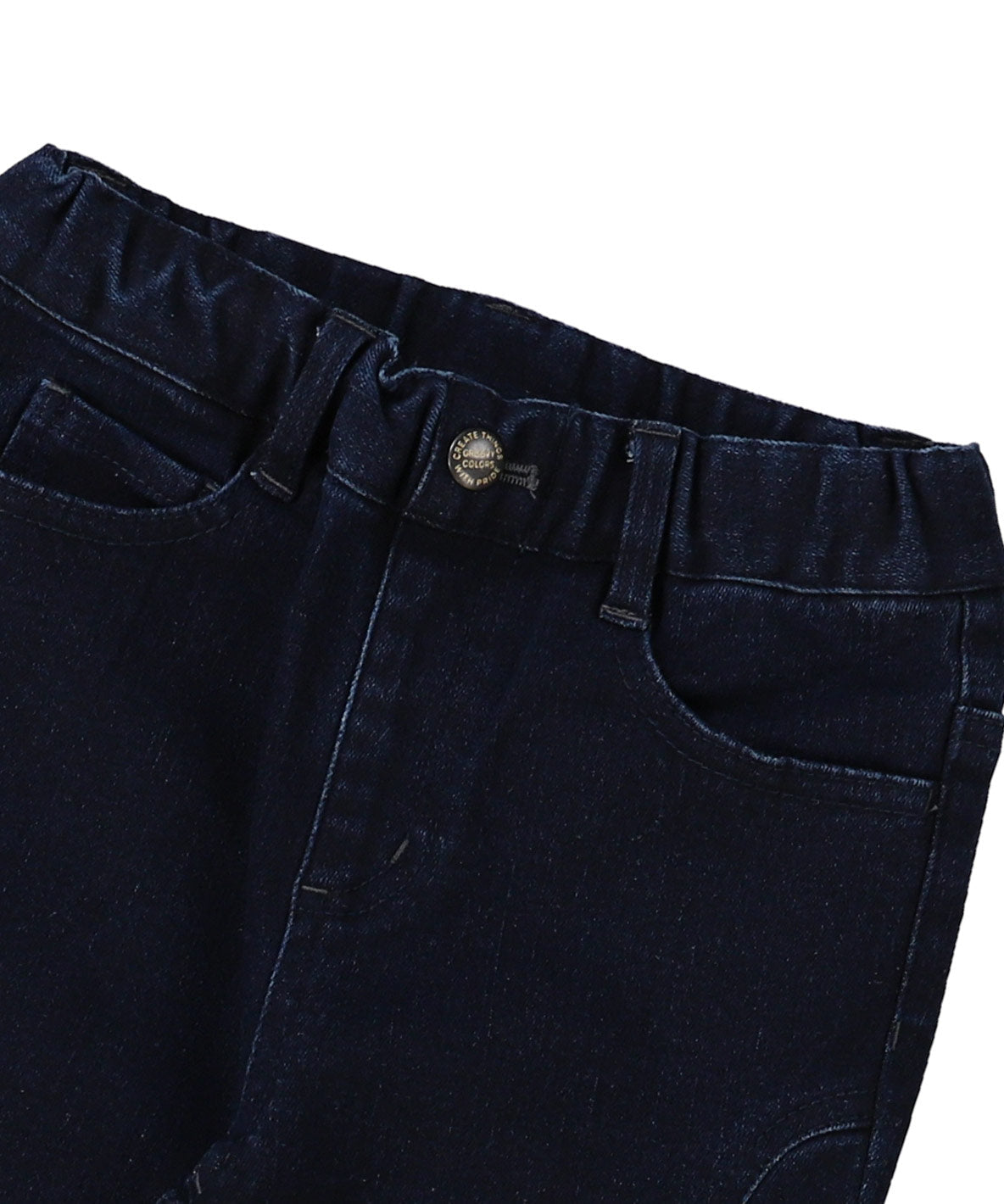 Stretch Denim Slit Pants