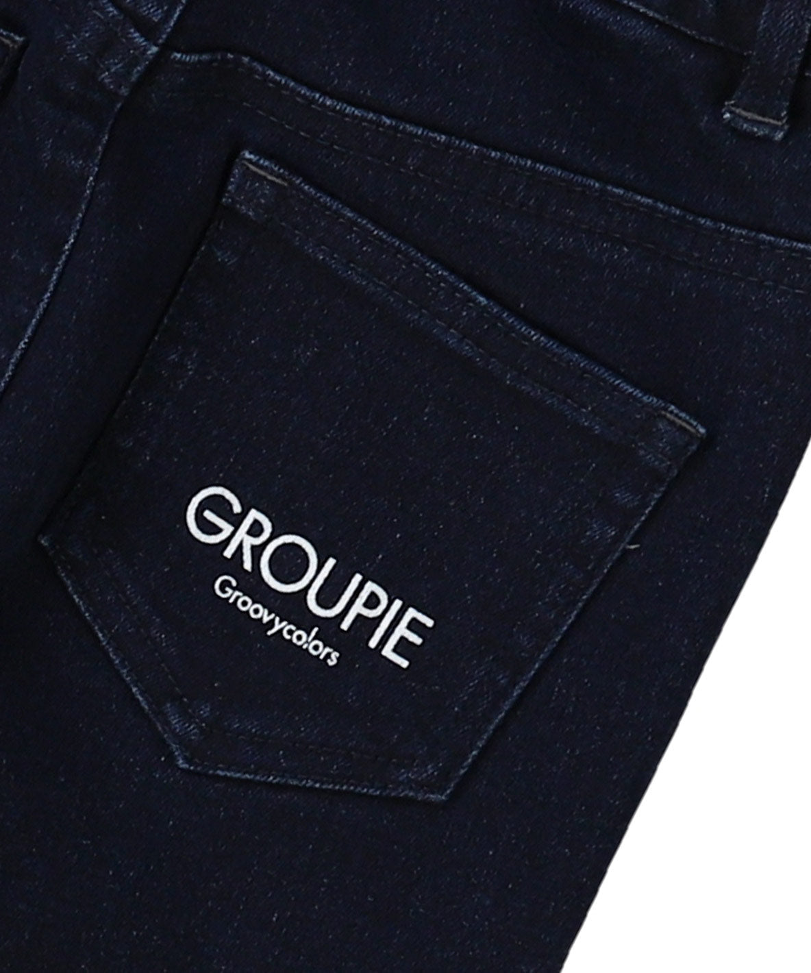 Stretch Denim Slit Pants