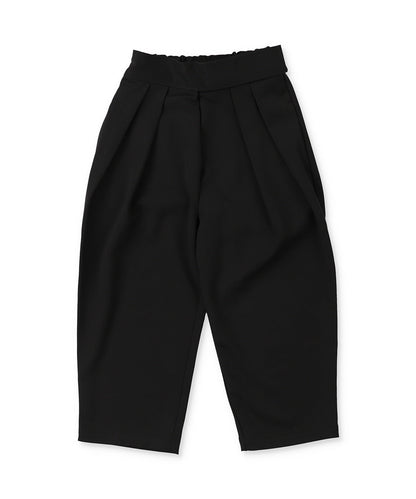 Twill High-waist tuck Pants